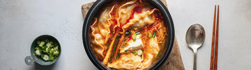 Spicy Soft Tofu Stew with Mandu
