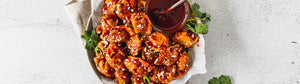 Sweet and Spicy Go-Chu-Jang Glazed Mini Wontons