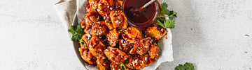 Sweet and Spicy Go-Chu-Jang Glazed Mini Wontons