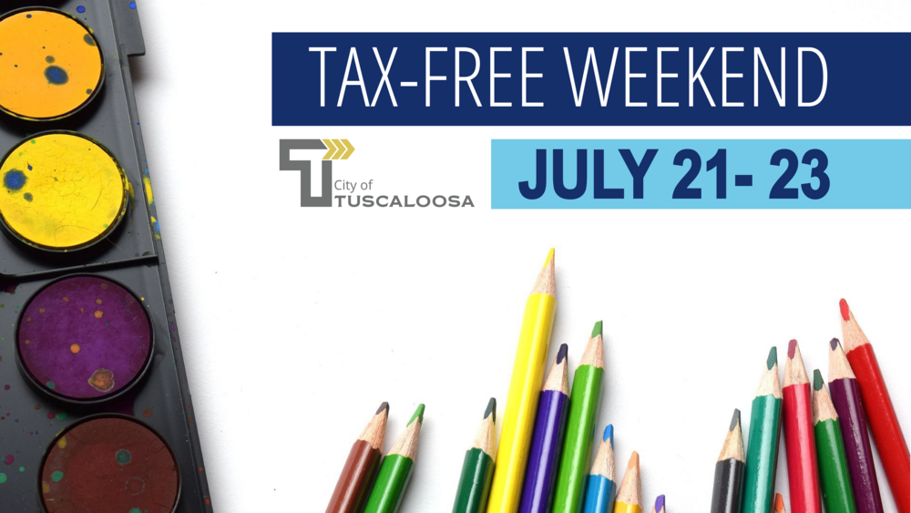 City of Tuscaloosa to Participate in Back-to-School Sales Tax Holiday